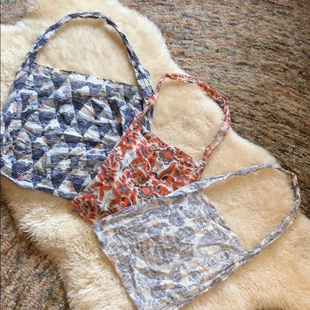 Trio of Free People shopping totes